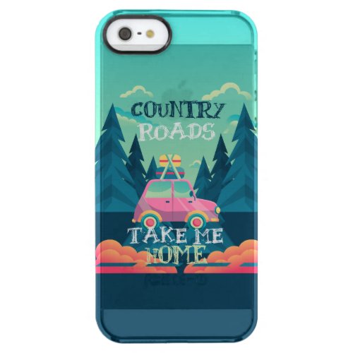 Country roads take me home clear iPhone SE55s case