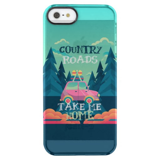 Country roads take me home clear iPhone SE/5/5s case