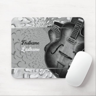 Country Rock Music Semi-Grunge Electric Guitar  Mouse Pad