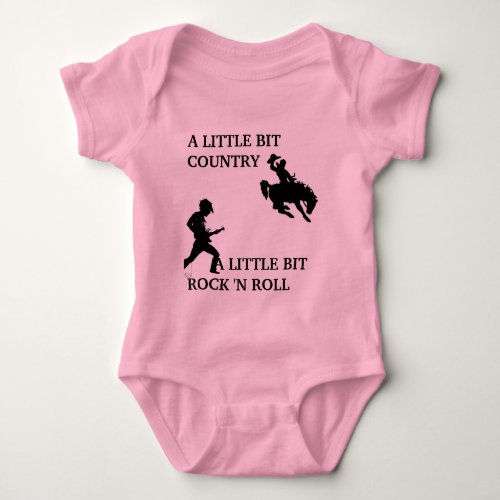 country rock n roll baby bodysuit