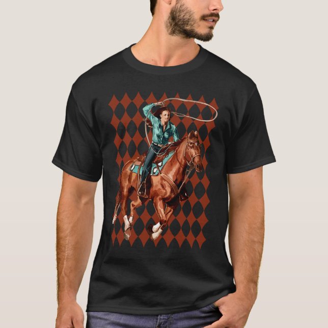 Country Rodeo Southern Texas Howdy Equestrian Cowg T-Shirt (Front)
