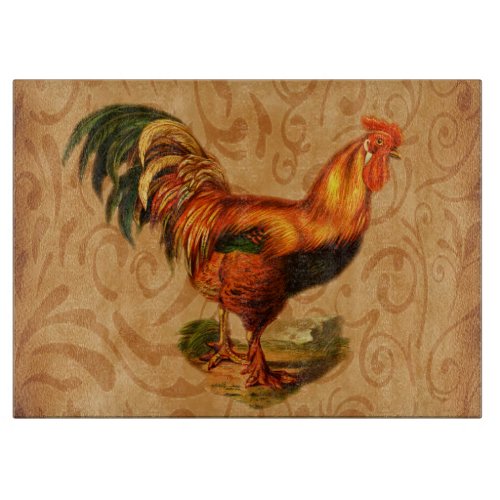 Country Rooster Cutting Board