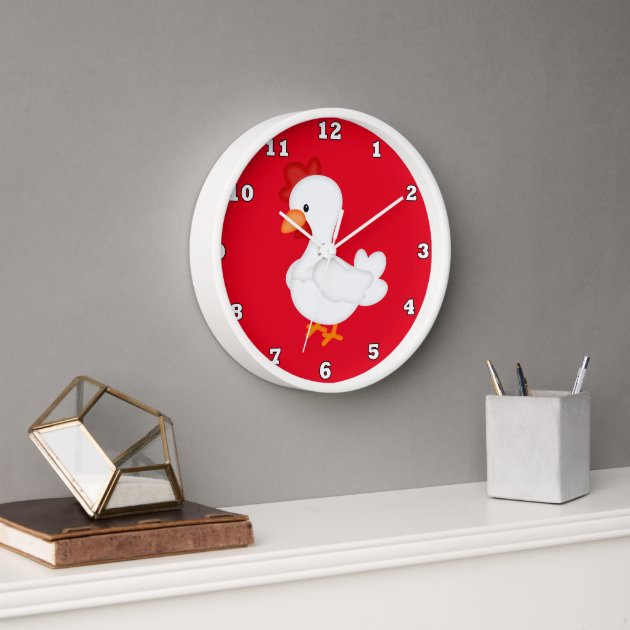 Country Rooster Kitchen Wall Clock Zazzle   Country Rooster Kitchen Wall Clock R2c176ea9c77d40e9826480723d84a662 3imel 8byvr 630 