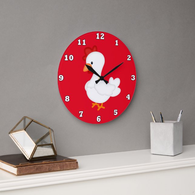 Country Rooster Kitchen wall clock (Office)