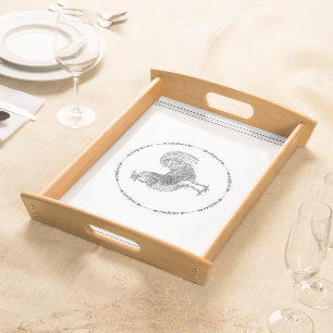 Country Rooster Serving Tray