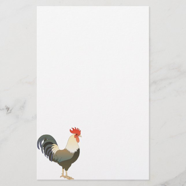 Country Rooster Stationery (Front)