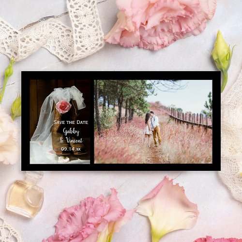 Country Rose Cowboy Boots Wedding Save the Date