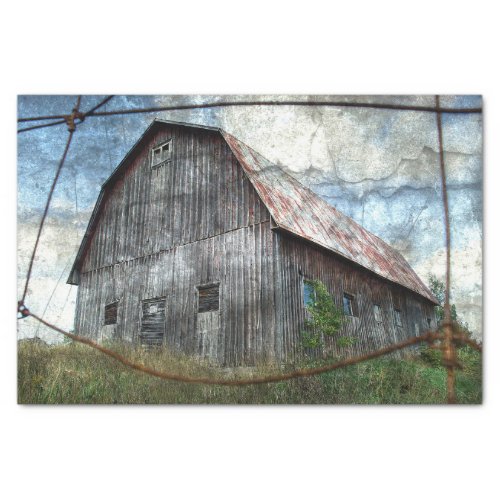 Country Rustic Barn Vintage Texture Decoupage Tissue Paper