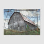 Country Rustic Barn Vintage Texture Decoupage Tissue Paper