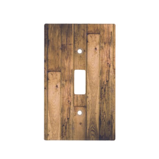 Country Rustic Barn Wood Wooden Light Switch Cover | Zazzle.com