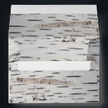 Country Rustic Birch Tree Bark Wedding Envelope<br><div class="desc">Design features a printed birch tree bark design on the inside and out.</div>