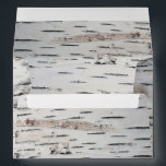 Country Rustic Birch Tree Bark Wedding Envelope<br><div class="desc">Design features a printed birch tree bark design on the inside and out.</div>