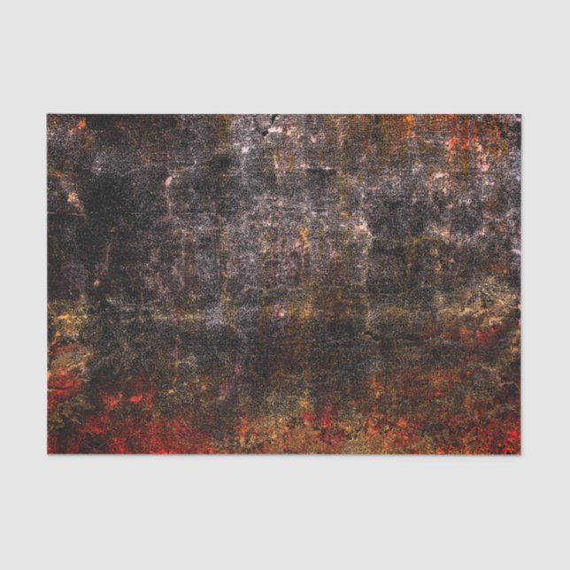 Country Rustic Colorful Vintage Texture Tissue Paper (Front)