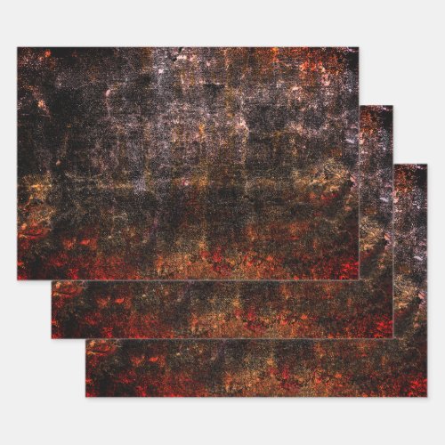 Country Rustic Colorful Vintage Texture Wrapping Paper Sheets