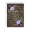 Country Rustic Floral Purple and Gold Wedding