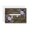 Country Rustic Floral Purple and Gold Wedding