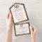 Country Rustic Horseshoe & Brown Wood Wedding