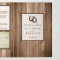 Country Rustic Horseshoe & Brown Wood Wedding