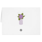 Country Rustic Mason Jar Thank You Card (Back Horizontal)