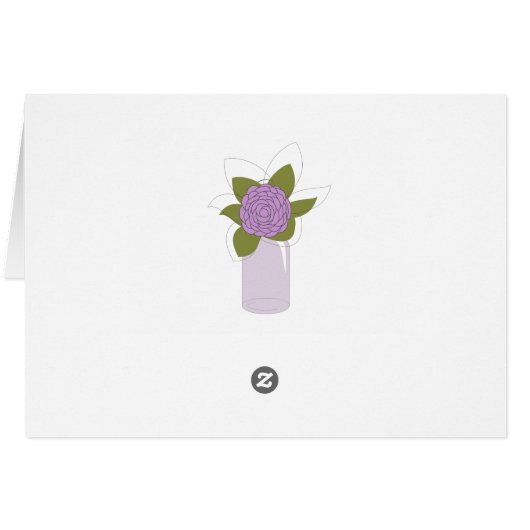 Country Rustic Mason Jar Thank You Card (Back Horizontal)