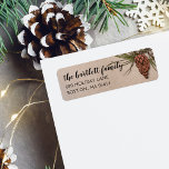 Country Rustic Pinecone Return Address Label<br><div class="desc">Email me @ JMR_Designs@yahoo.com if you need assistance or have any special request.</div>