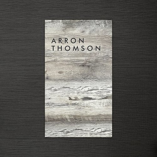 Country Rustic Reclaimed Wood Business Card