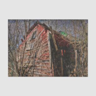 Country Rustic Red Barn Vintage Farmhouse Tissue Paper