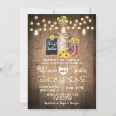 Country Rustic Sunflower Baby Shower Invitations (Front)
