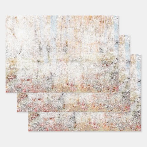 Country Rustic Vintage White Beige Texture Wrapping Paper Sheets