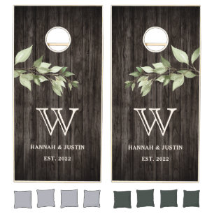 Country Rustic Wedding Party Cornhole Set