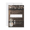 Country Rustic Wood Barrel Wedding RSVP Card