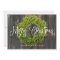 Country Rustic Wood Merry Christmas Greeting