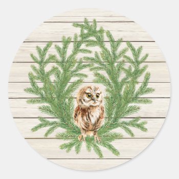 Country Rustic Wood Photo Sticker by ChristmasBellsRing at Zazzle