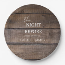 Country Rustic Wood The Night Before Wedding 