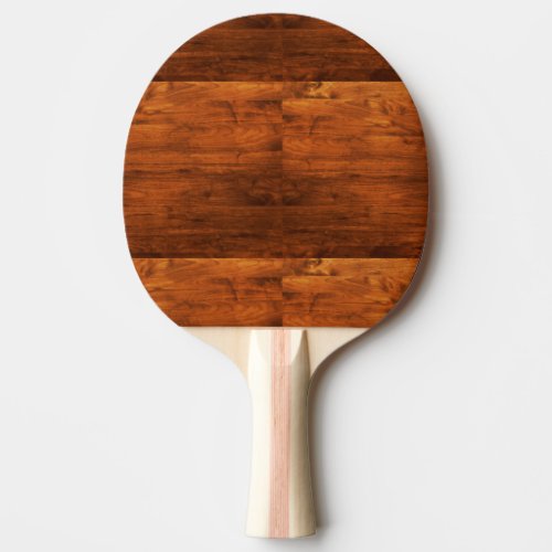 Country rustic wooden textured ping pong paddle