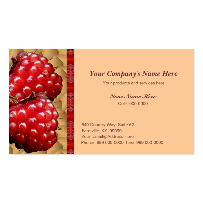 Country Salmonberries Business Card