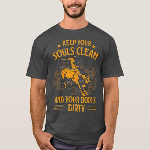 Country Saloon Western Rodeo Gift Idea Cowboy T_Shirt