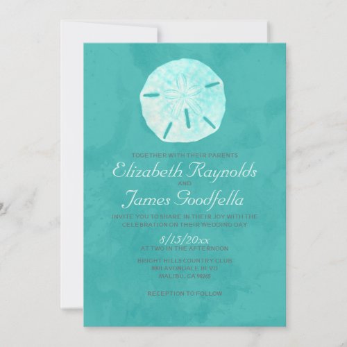 Country Sand Dollar Wedding Invitations