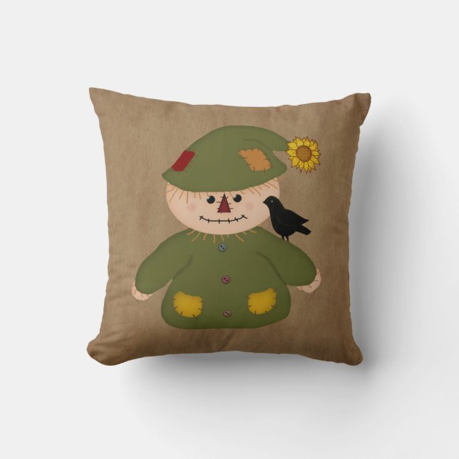 Country Scarecrow Pillow (Front)