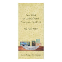 Country Sewing Rack Card
