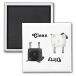 Country Sheep Clean Dirty Square Dishwasher Magnet at Zazzle