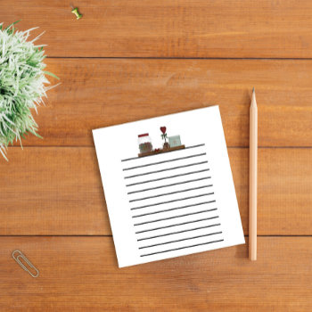 Country Shelf Small Dark Lined Notepad by PinkiesEZ2C at Zazzle