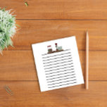 Country Shelf Small Dark Lined Notepad at Zazzle