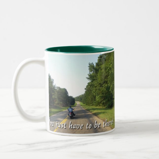 Country side ride Two-Tone coffee mug (Left)