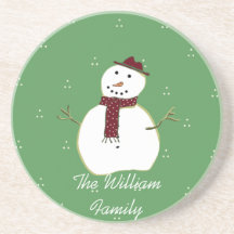 Country Snowman Coaster