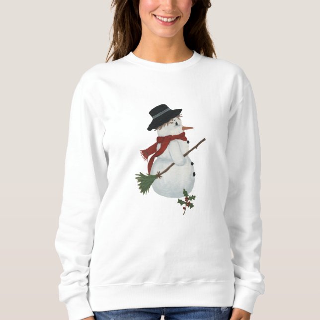 Country Snowman T-Shirt Sweatshirt (Front)