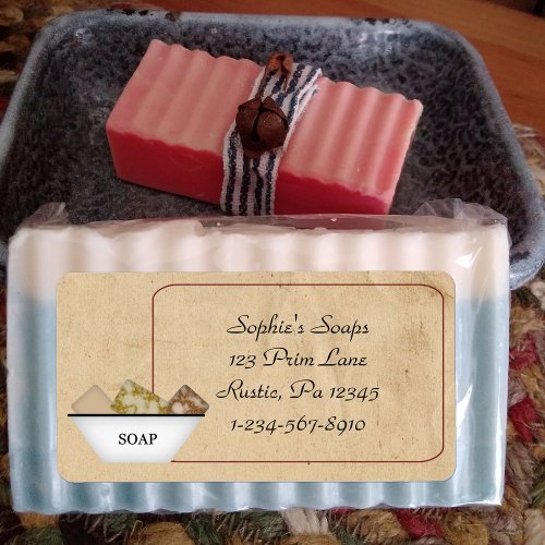 Country Soap Business Label