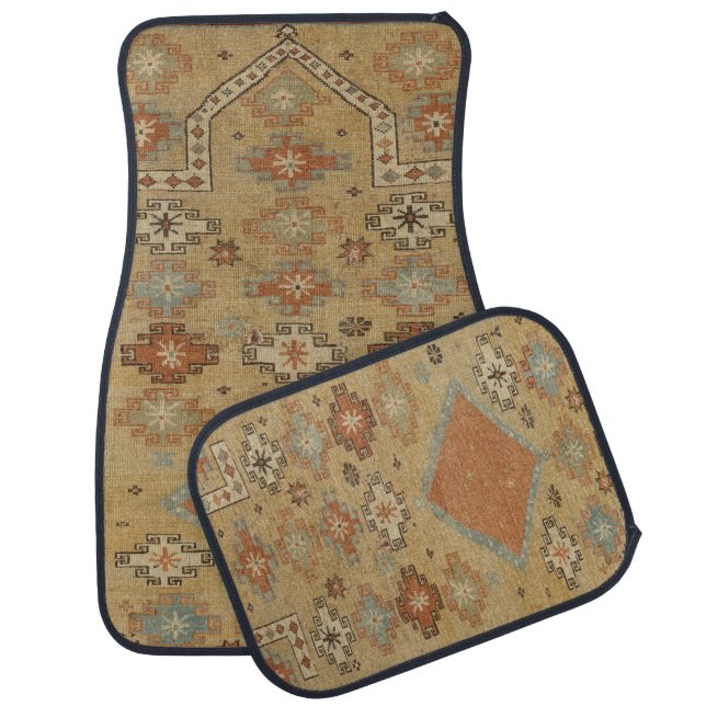Country southwestern cowboy rodeo car floor mat (Set)