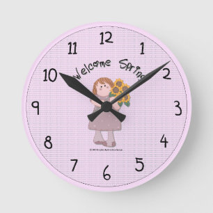 Country Spring Wall Clock