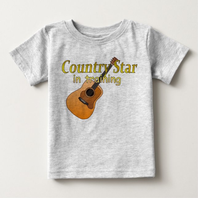 Country Star in Training Baby T-Shirt (Front)